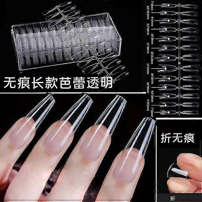 230pcs Transparent Nail Enhancement Traceless Ultra-thin False Nail Patch Full Paste Half Paste Natural Extension
