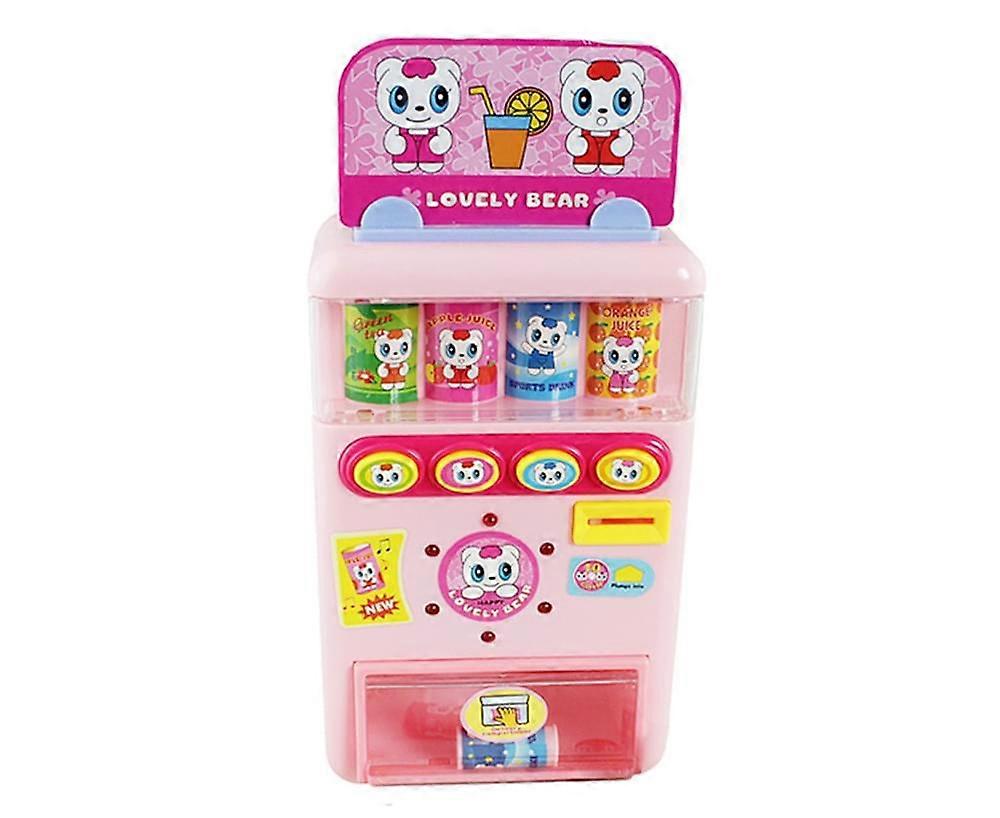 子供教育、学習、飲み物、自動販売機、ショッピングゲーム、プレイ、家のおもちゃ - ピンク