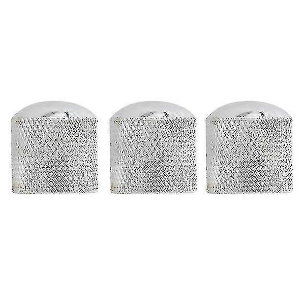 12x Guitar Dome Control Knobs For Fender Tele Replacement, Silver