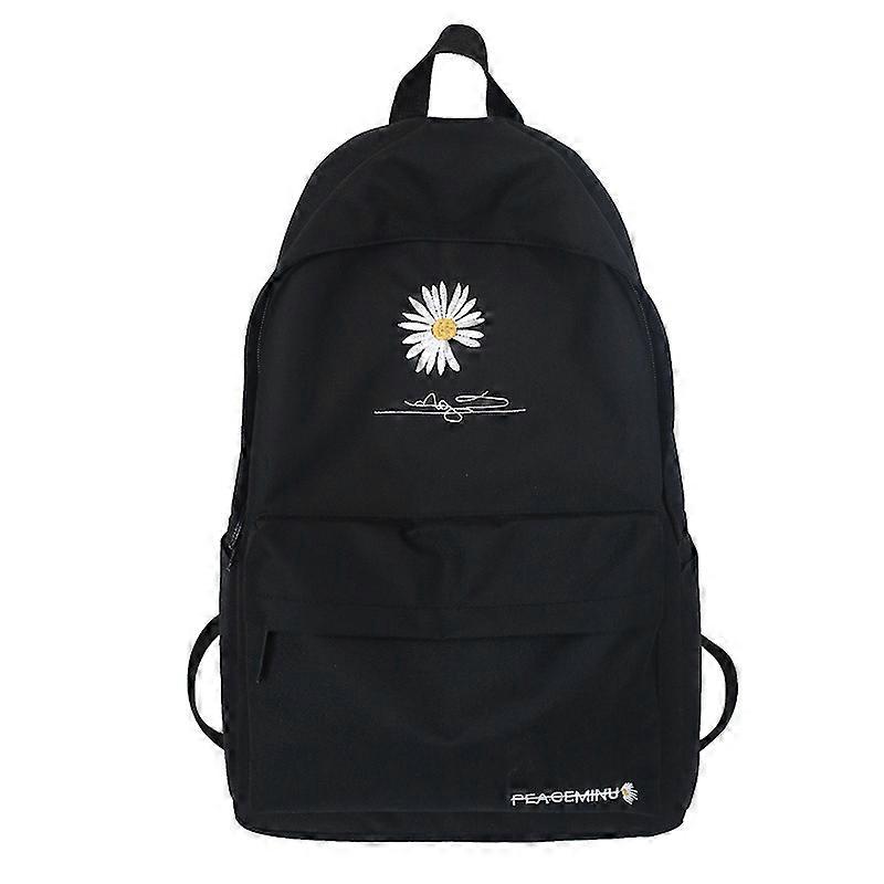 The New Small Daisy Canvas Bag Young Middle School Student Backpack