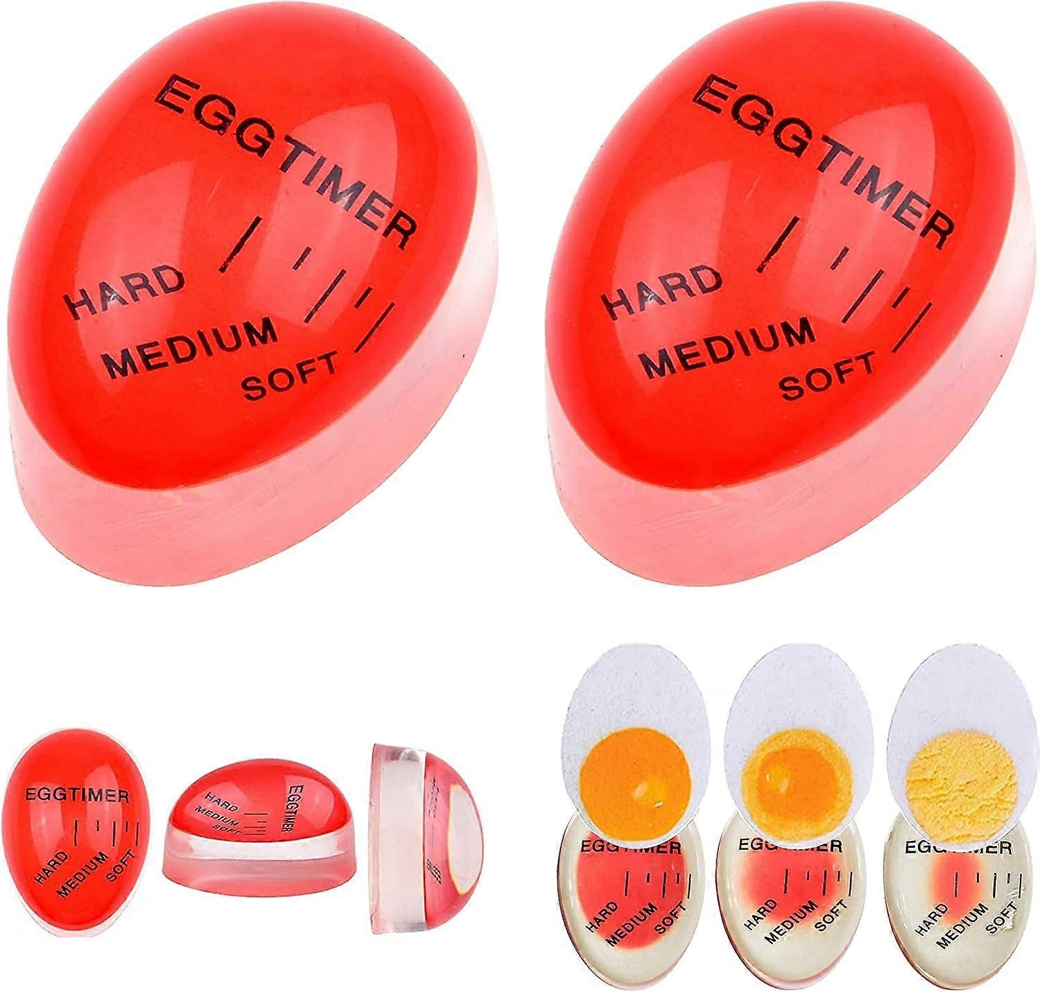 Colour Changing Egg Timer, 2 Pack Heat Sensitive Egg Timer in Boil Water for Kitchen