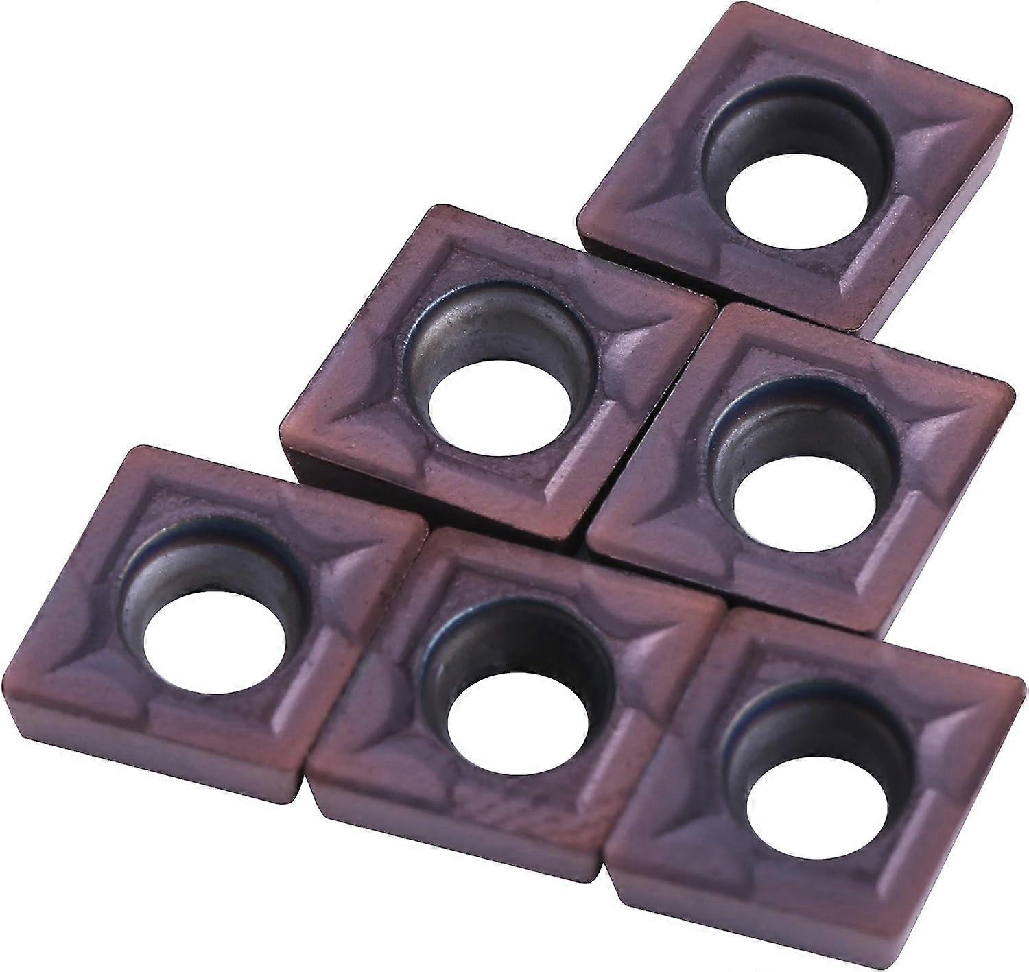 Carbide Inserts, 10 Pieces CNC Carbide Turning Inserts Blade, Lathe Turning Tool, CCMT060204 VP15TF, With Box