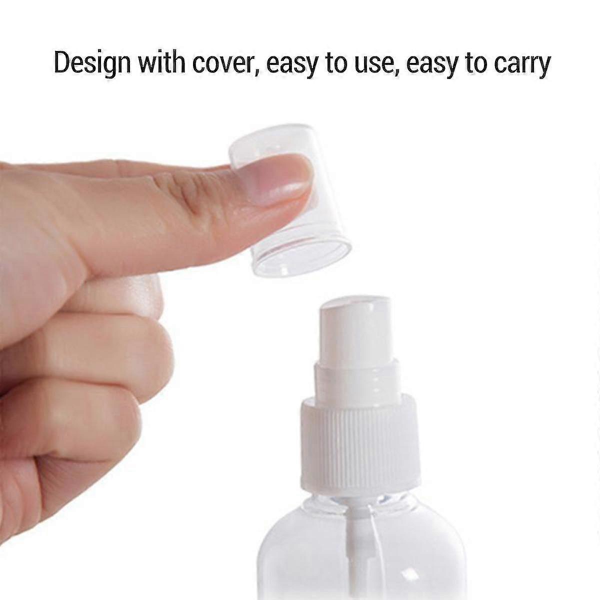 10pcs 50ml Mini Transparent Atomizer Pump Refillable Perfume Spray Empty Bottle