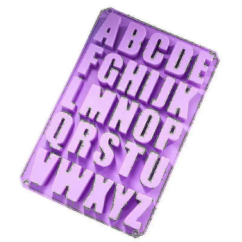 Numbered Letters Silicone Soap Mould