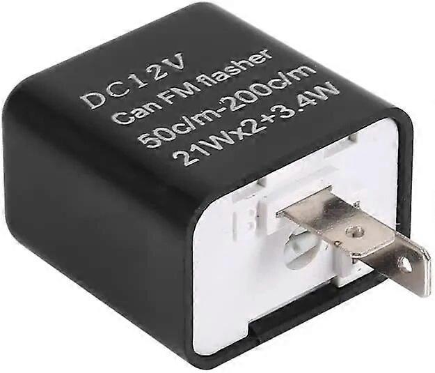 Relè lampeggiatore a LED a 2 pin 12V Frequenza regolabile degli indicatori di direzione Relè indicatori di direzione lampeggianti per accessori per moto