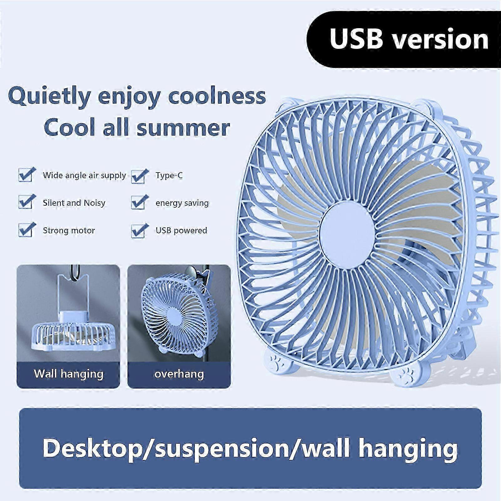 Dormitory Desktop Portable Silent Small Fan USB Multifunctional Fan
