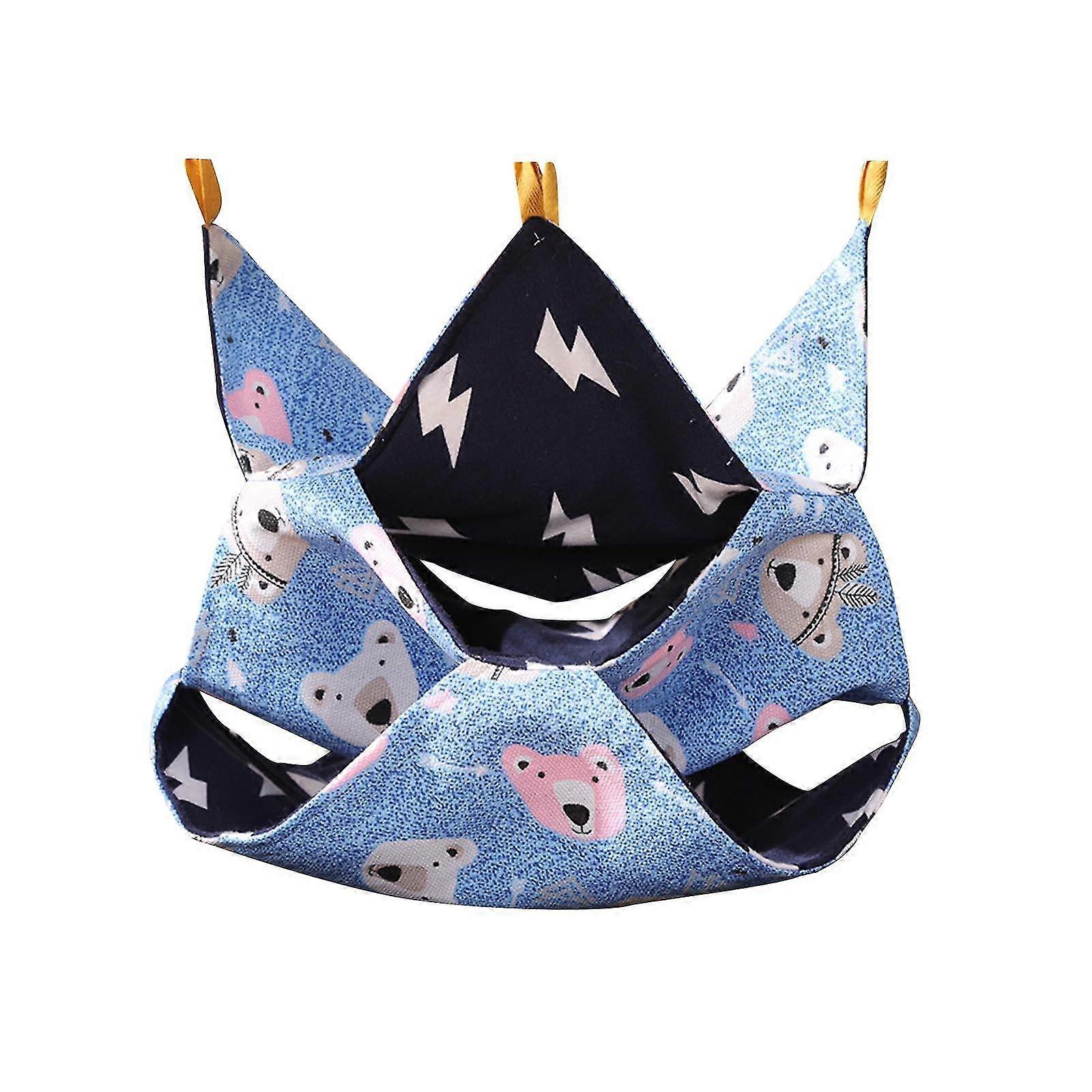 Summer Hamster Hanging Hammock Bed Three Layer Canvas Material For Small Pet Bear Size L