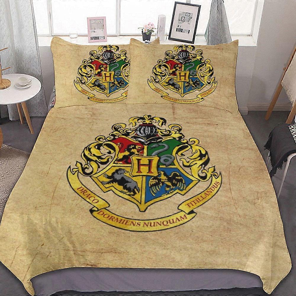 Bedding set HF381 Harry Potter Duvet Cove Bedding Set 3D Print Bedding Comforter Cover Duvet Cover & 2 Pillowcases LS381