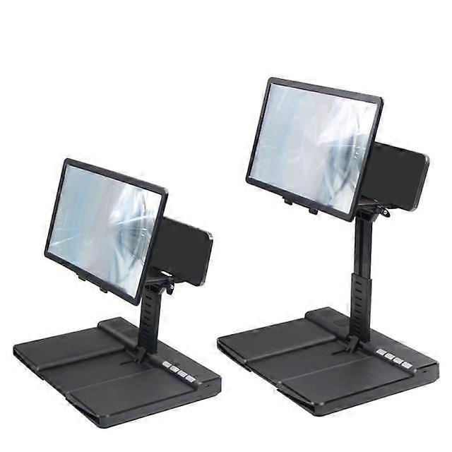 L21 3D Mobile Phone Screen Amplifier HD Video Magnifier Stand Bracket With Wireless Bluetooth Speaker Subwoofer Dual Speakers