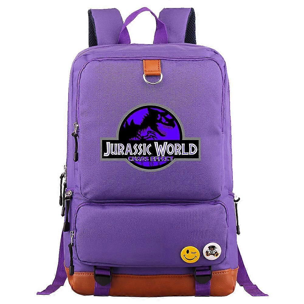Jurassic Park World Dinosaur Adventure Fashion حقيبة مدرسية للبنين والبنات - حقيبة ظهر نسائية للمراهقين والطلاب - حقيبة كتب للحقائب المدرسية