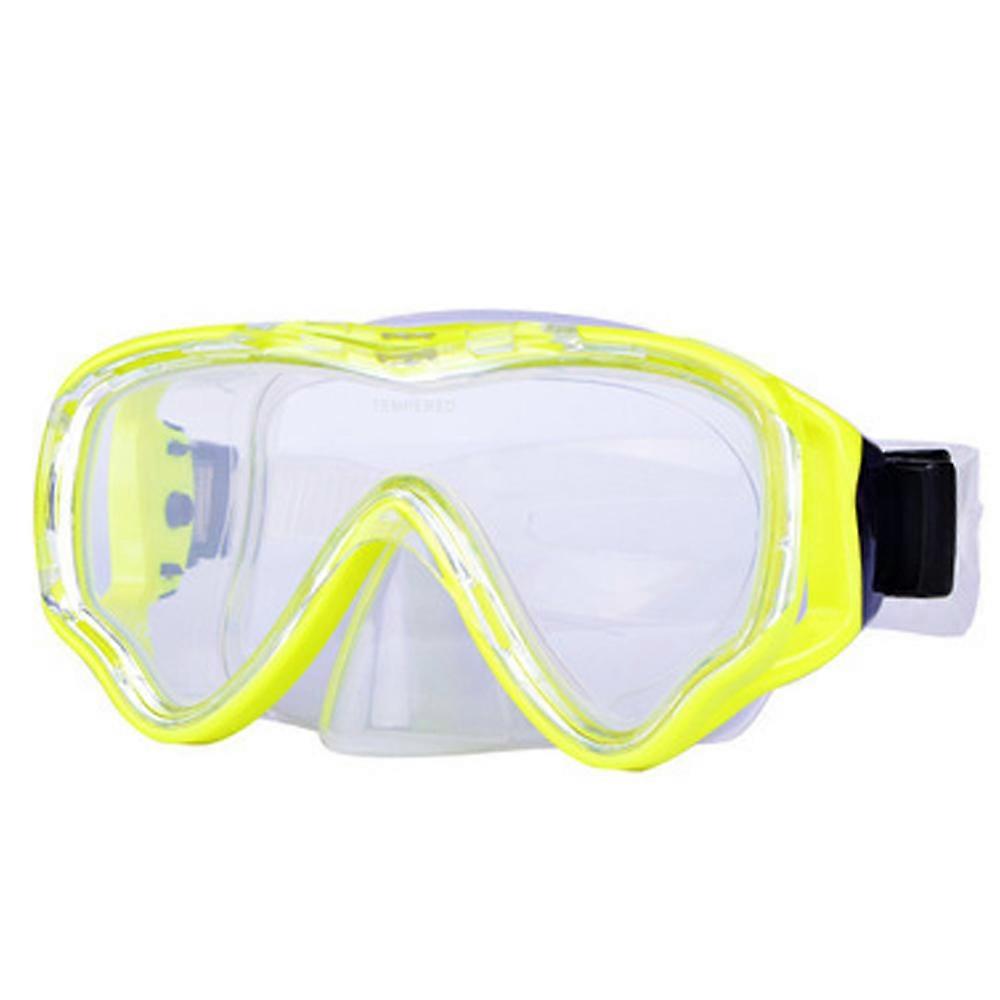 keltainen sukellusnaamio snorklausvarusteet lapset aikuisten snorkkelinaamio sukelluslasit silikoniset uimalasit nenäsuojuksella laitesukellus vapaa sukellus keihäskalastus neopr