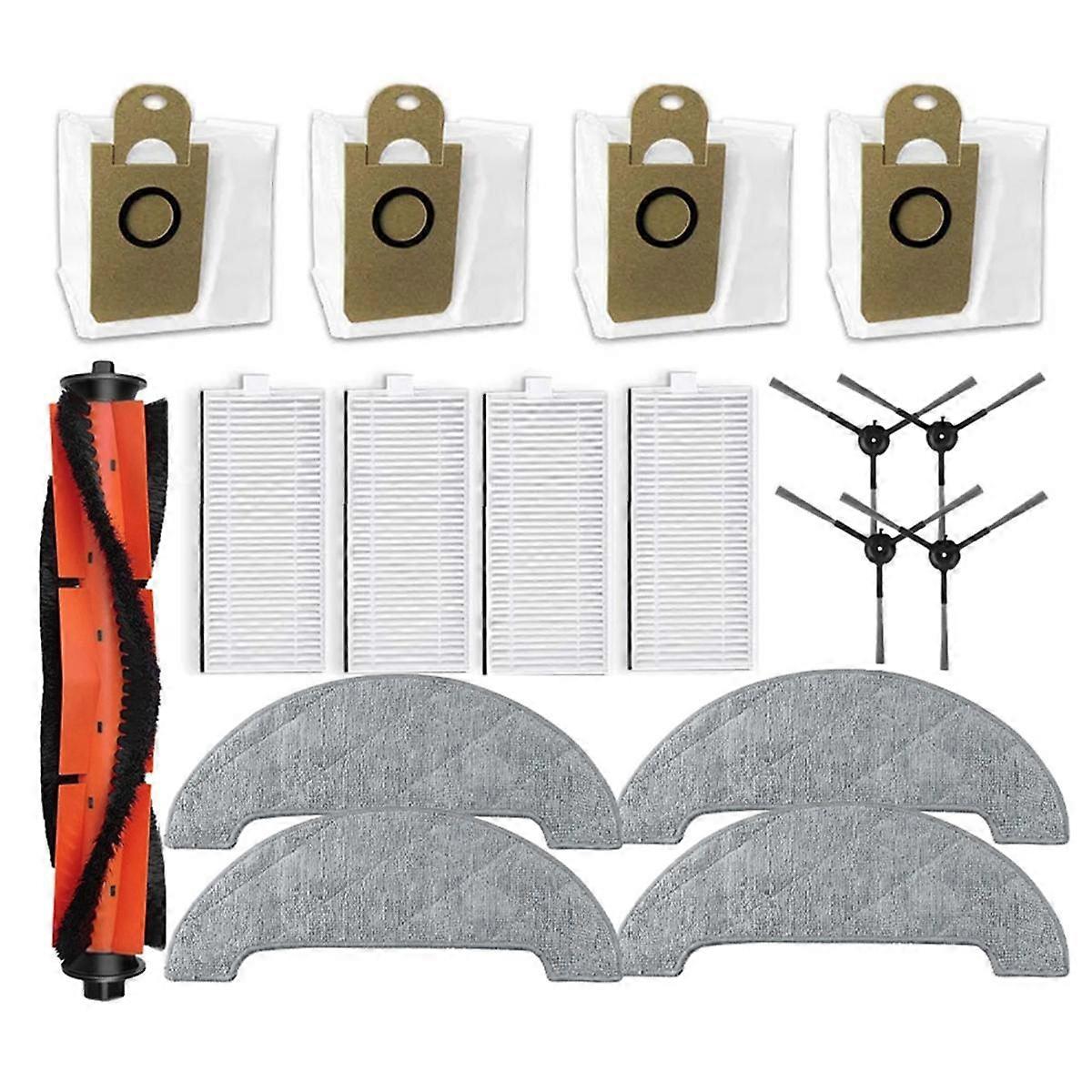 For RV1 Pro, RV1 Pro Max Replacement Spare Parts Accessories Main Side Brush Hepa Filter Mop Cloth