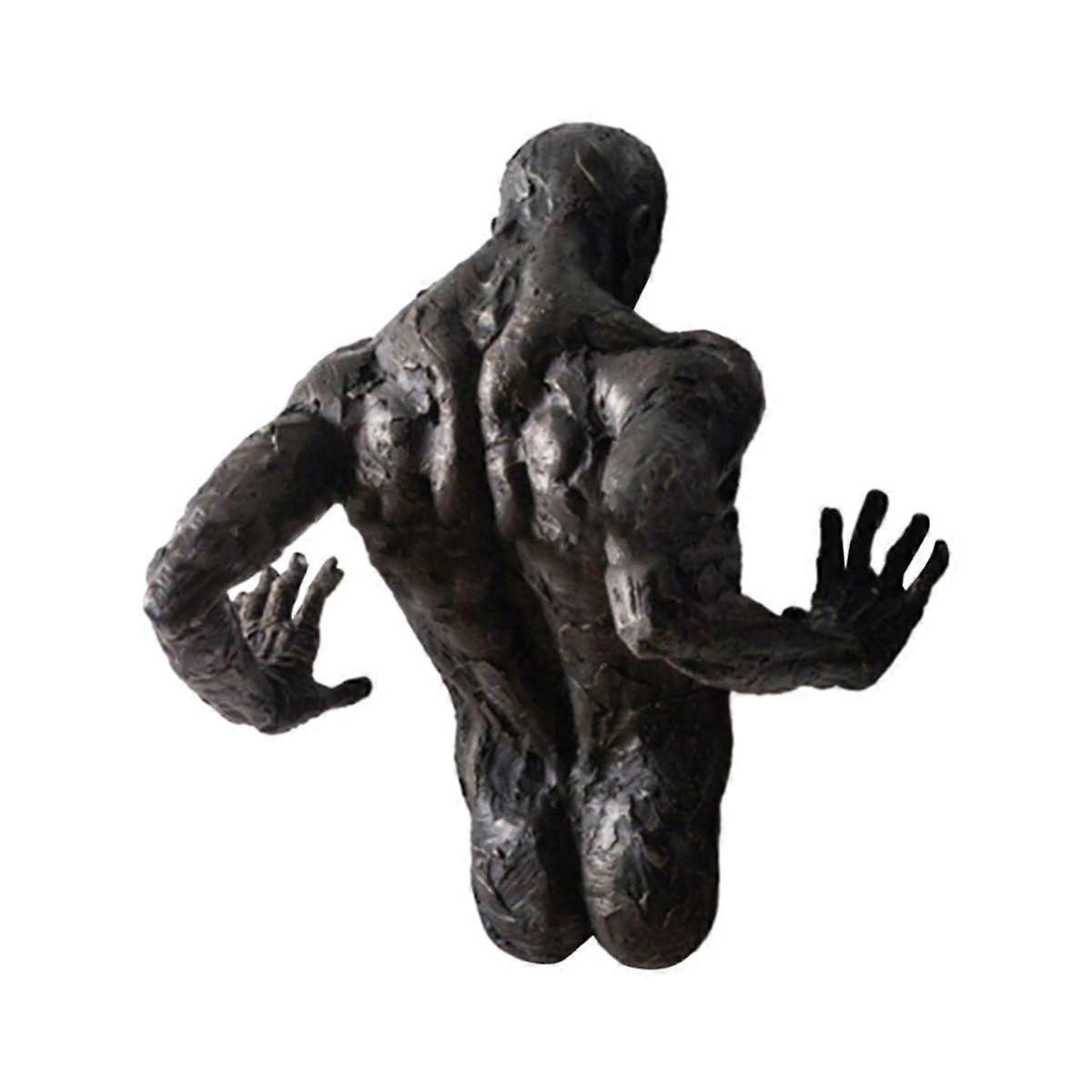 抽象彫刻 3D 壁フィギュア ホームデコレーション 壁画ポスター ストリートアート画像 リビングルームギフト装飾 B