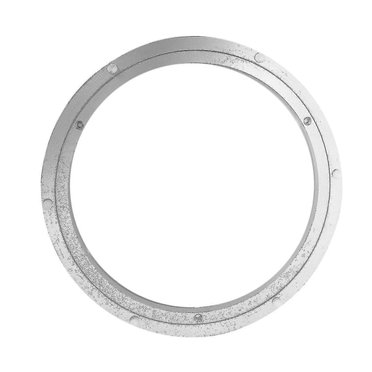 Plataforma giratória de alumínio com rolamento giratório e placa giratória de 12 polegadas prata