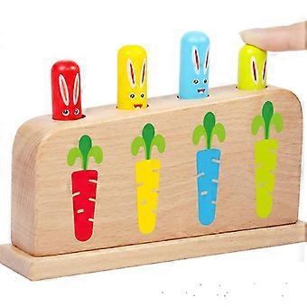 Wooden Pop Up Toy For Kids, Early Education Toy For Toddlers Baby Gift