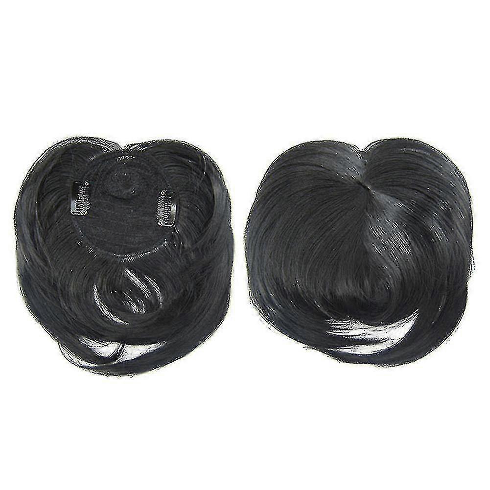 Clip-on Hair Topper Heat Resistant Fiber Hair Extension Wig Hairpiece For Women