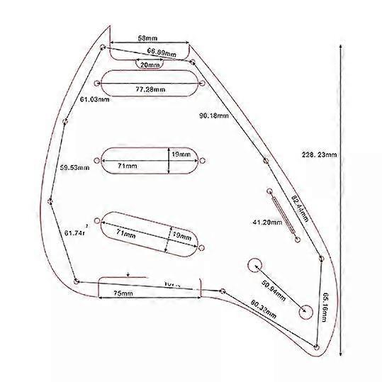 カスタムギターPickgaurd米国MusicmanシルエットスペシャルSSSエレキギターPickgaurdスクラッチプレートマルチカラーオプション