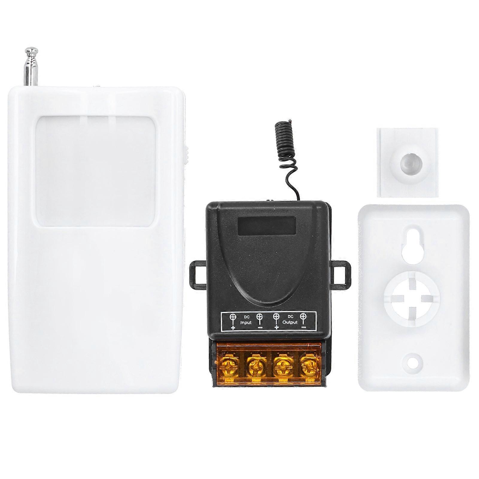 Wireless Sensing Switch Infrared Body Motion Sensor Detector with Delay Adjustment DC1272V(YMCAT)