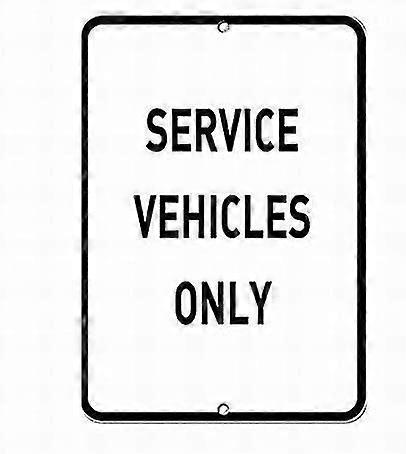 Sinais de Aviso de Segurança em Lata 8x12 Polegadas OU 12x16 Polegadas Veículos de Serviço Apenas Sinal de Estacionamento Modo 23