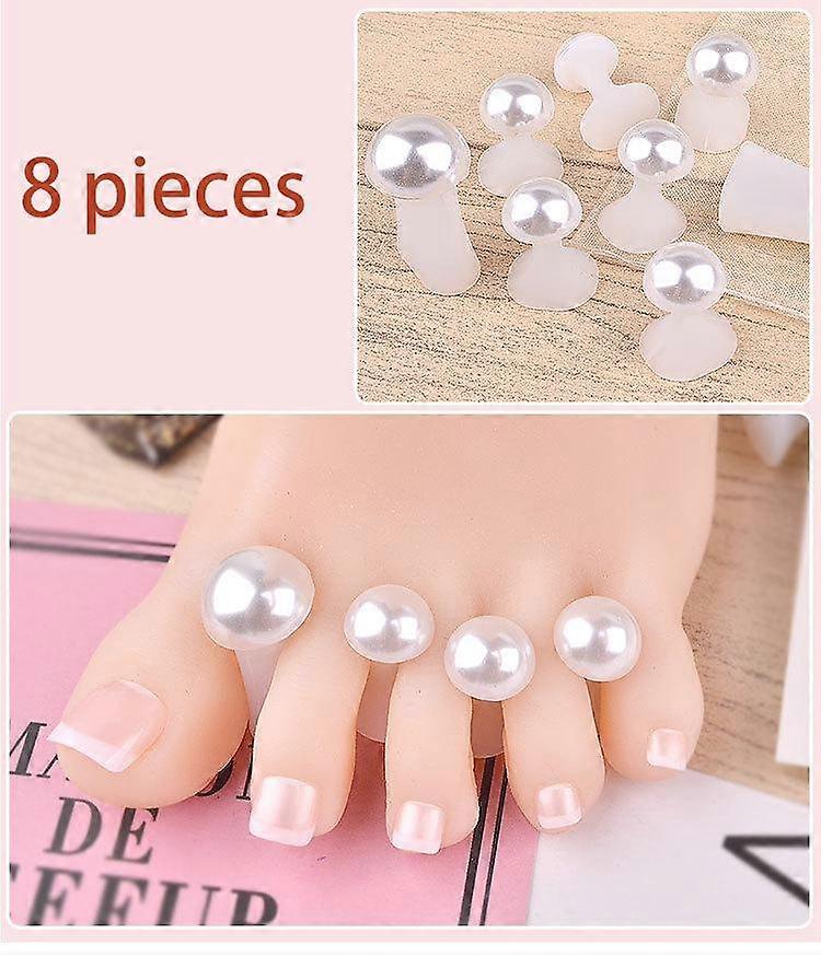 8PCS/SET soft silicone finger toe separator pad toe separator manicure pedicure DIY tools reusable05
