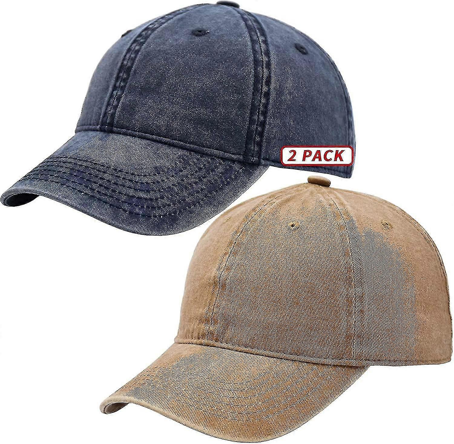 Vintage Cotton Washed Adjustable Baseball Caps Men And Women, Unstructured Low Profile Plain Classic Retro Hat
