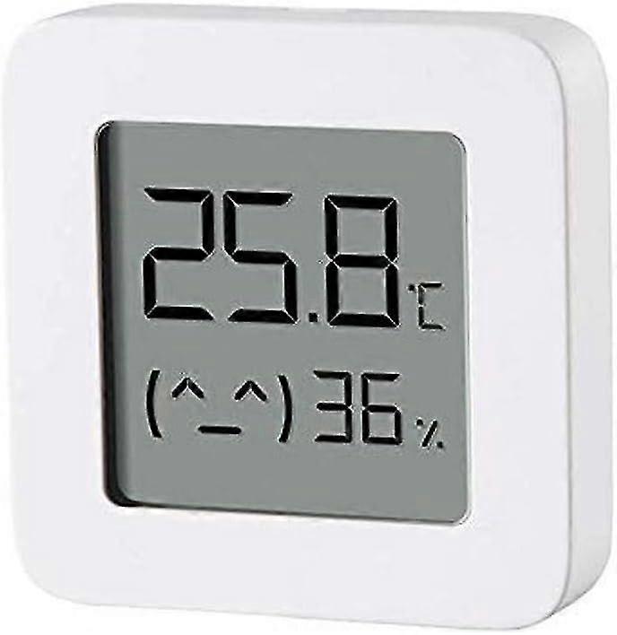 White Temperature And Humidity Meter 2 Digital Display Monitor