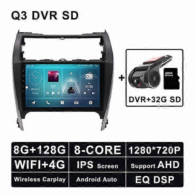 10.1'' Android 11 For Toyota Camry 2012 - 2017 IPS Screen DSP Aar GPS Navigation car stereo Radio Player GPS Navigation 8 Cor
