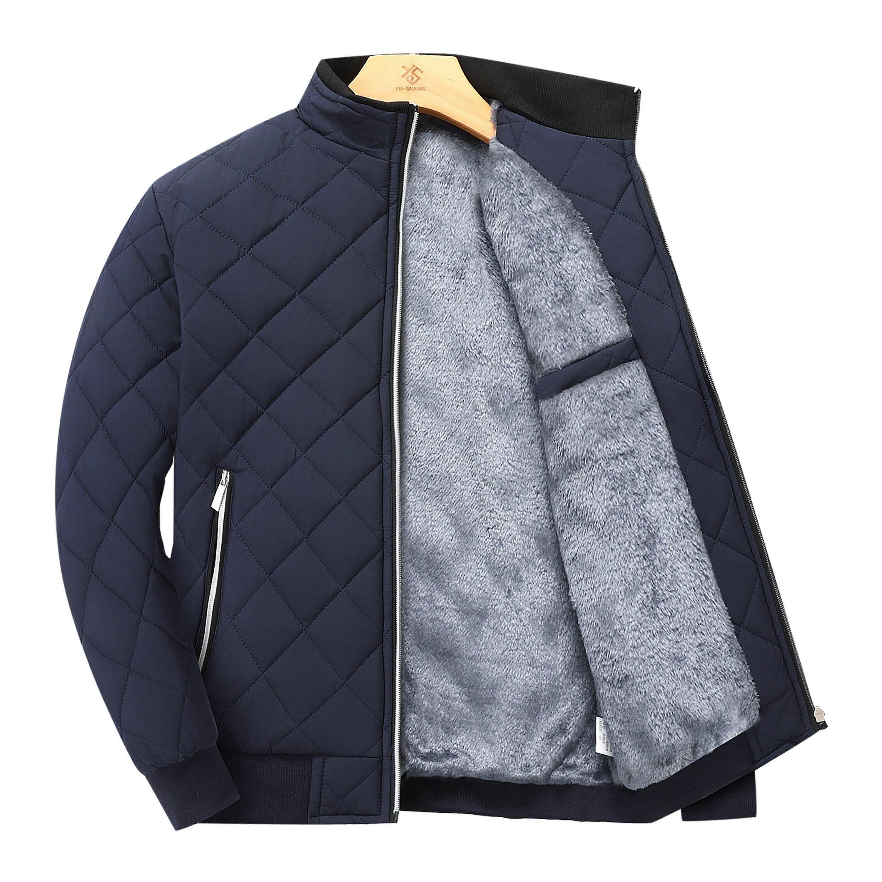 Men's Warm Quilted Jacket For Fall Winter