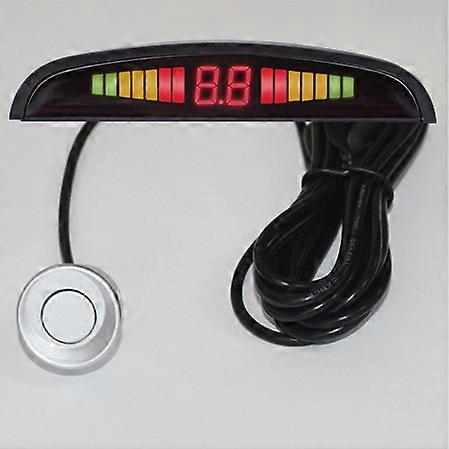 Car Parktronic LED Parking Sensor Kit Backlight Display with Switch Reverse Backup Radar Monitor Detector System With 4 Sensors