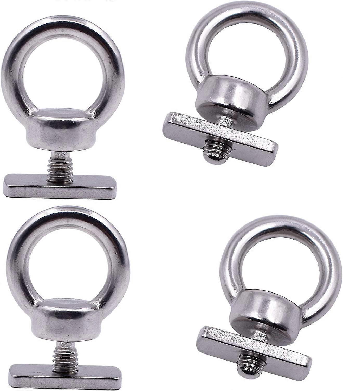 Kayak Track Mount Tie Down Eyelet to Hold Your Bungee Cord or Ropes Up to 0.5" - No Track -Don't use for Anchoring