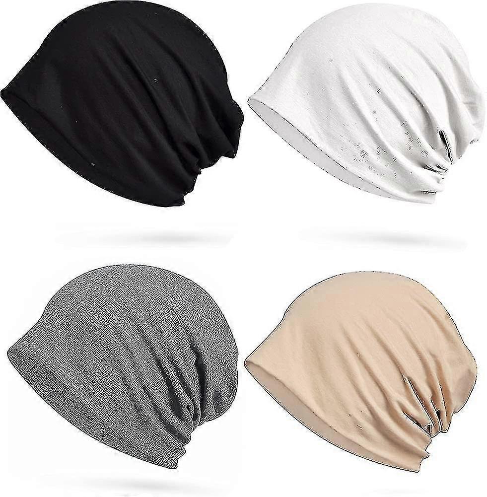 Cotton Slouchy Beanie Hip-hop Soft Lightweight Running Beanie Adult Dwarf Hats
