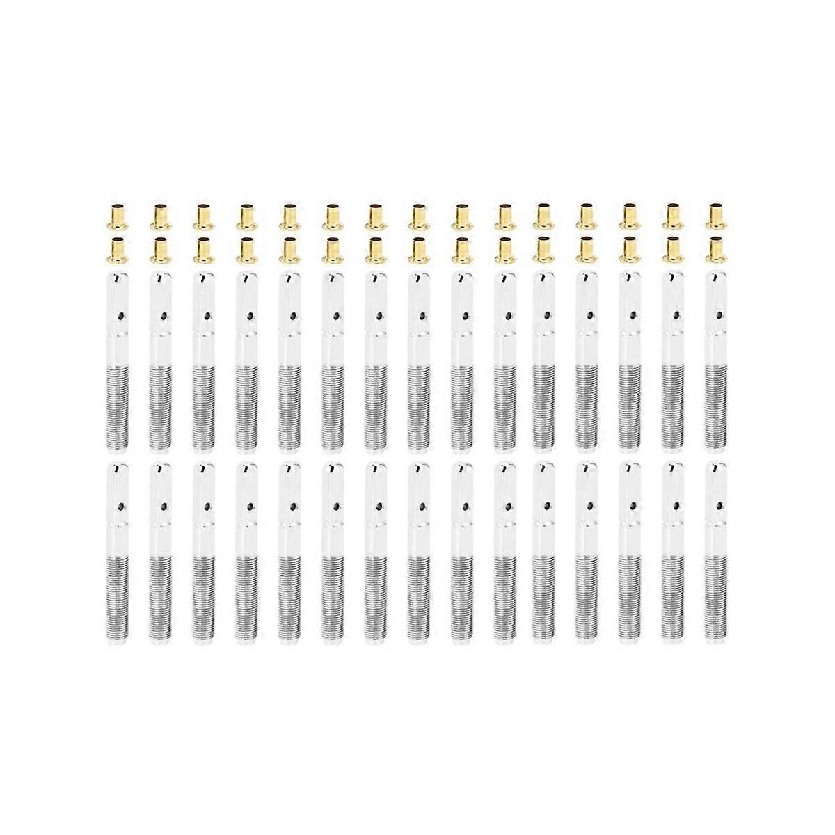 30Pcs Tuning Pin Nails with Brass Rivets Set for Lyre Harp Small Harp Musical Stringed Instrument