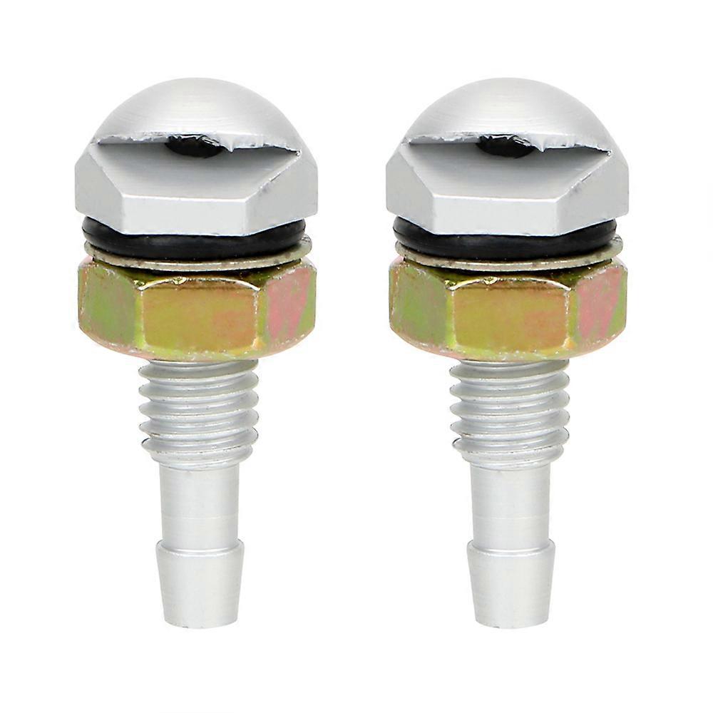2Pcs Fan-Shaped Car Cleaning Universal Washer Bonnet Front Windshield Water Sprayer Auto Wiper Jet Nozzle