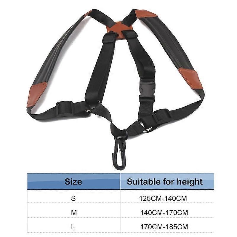 Child Adult Soft Sax Strap Hook Saxophone PU Shoulder Strap Saxophone Strap Harness for Alto Tenor Soprano Saxophone