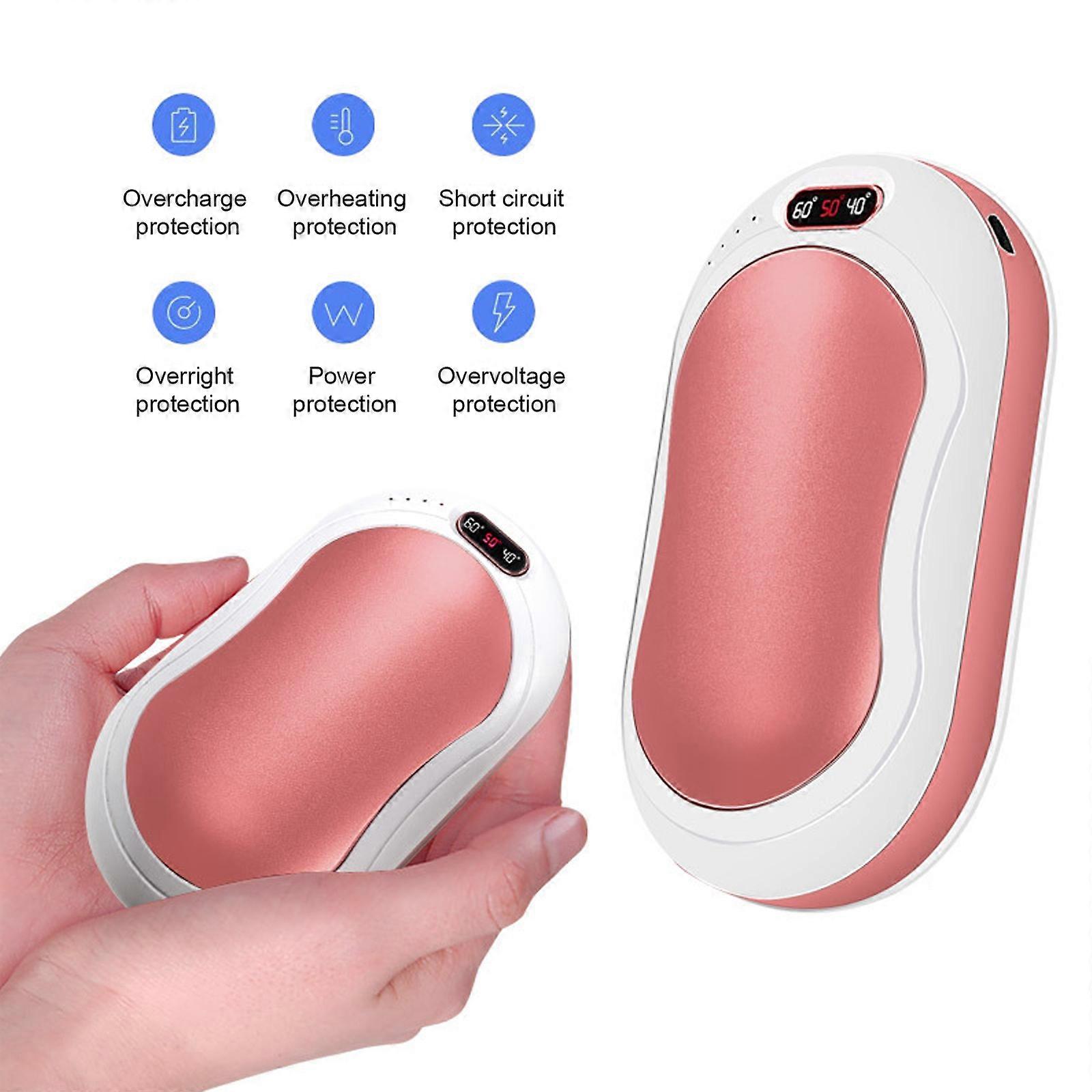 10000mAh Fast-Charging Hand Warmers Camping Hand Heater Winter with Double-Side Heat