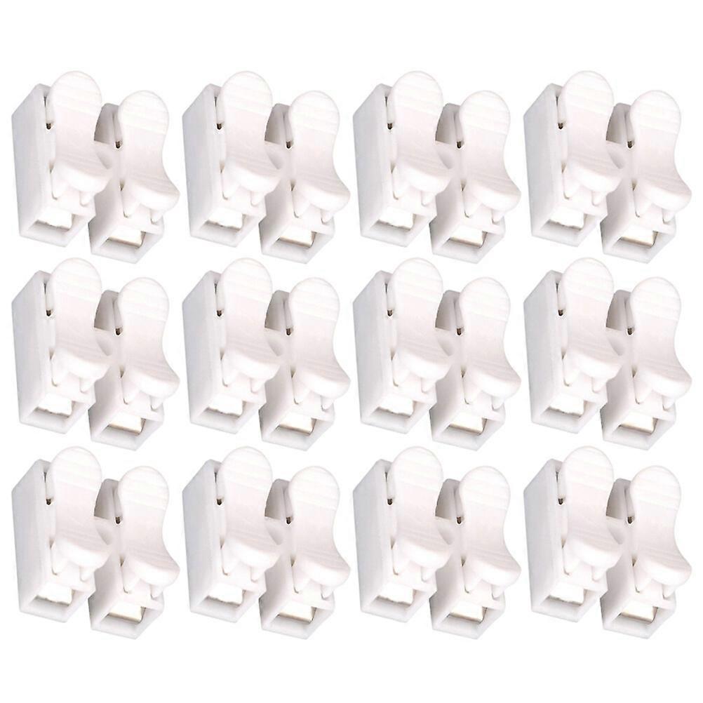 100pcs CH2 2P Quick Connector Spring Wire Connector Screw Terminal Barrier Block