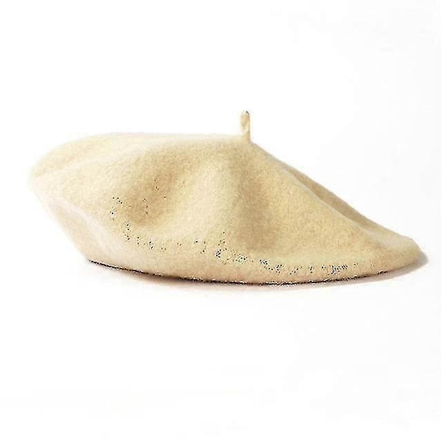 ファッション女性ウールベレー冬帽子ソリッドカラーベレー女性ボンネットキャップ冬すべての一致暖かいウォーキングキャップ