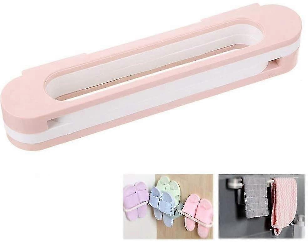 Punch-Slippers Rack Hängende Schuh-Izer, 3 in 1 Falten H Schuhe H montierter Schuh- und Badetuchhalter ()
