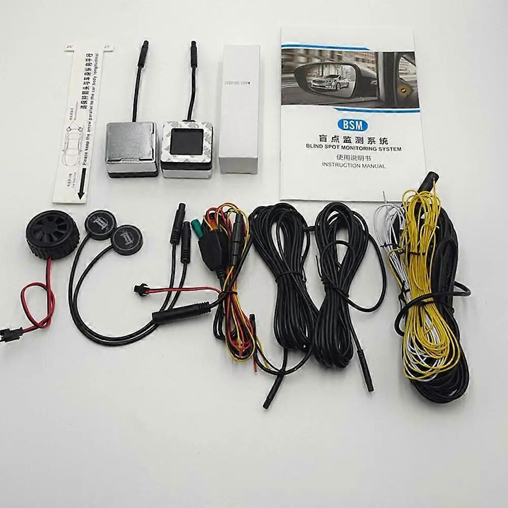 Car Blind Spot Detection System Bsm Universal Ultrasonic Sensor Radar Monitoring System Change Lane Aided Parking