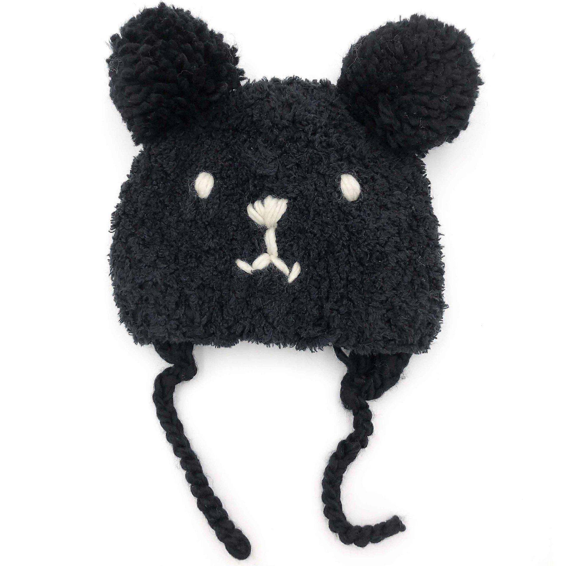 Cozy Pom Pom Beanie Bear Hats for Baby Infant Toddler