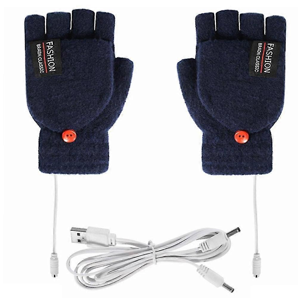 Electric Heating Gloves Thermal Usb Charging Hand Warmer Heated Mittens
