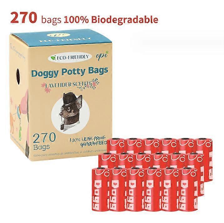 Compostable Dog Poop Bags Rolls,Strong 270 Biodegradable Poop Bags