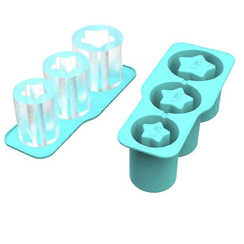 Ice Cube Tray for Tumbler Cup, Silicone Ice Cube Tray with Lid