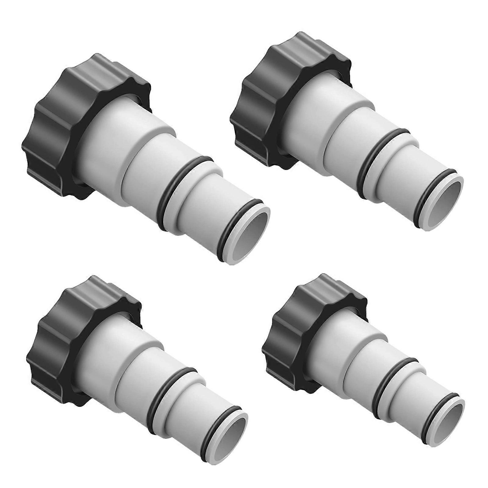 Mengxi 1 Set Replacement Hose Adapter Reusable Pool Hose Connector Durable Threaded Connection Pump Swimming Pool Parts