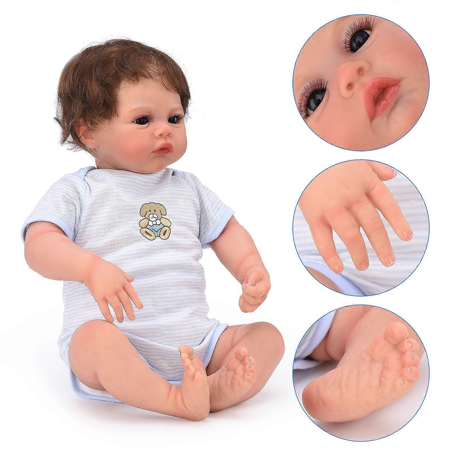 NEW Upgraded Realistic Reborn Baby Doll for Kids, Lifelike Hand-Painted Details, Great Christmas Gift