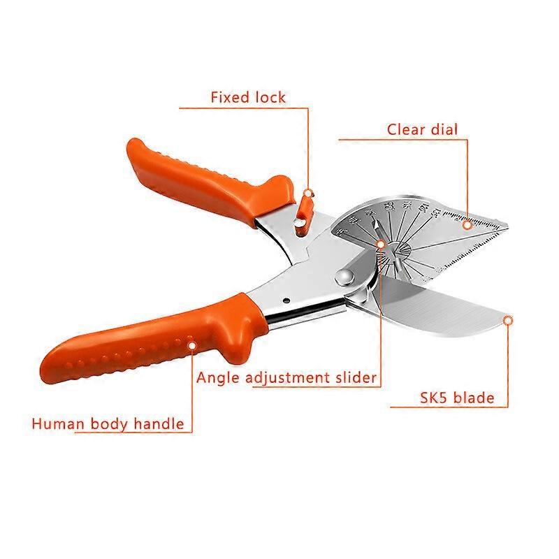 100% New Upgraded Multi Angle Miter Shear Cutter 45-120 Adjustable Angle Scissors Cutting Tools;Multi Angle Miter Shear Cutter 45-120 Adjustable Angle