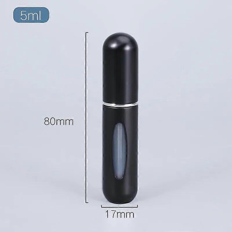 5/8ml Multi Color Aluminum Mini Perfume Bottle with Spray Pump Portable Empty Refillable Atomizer Bottle for Travel Essential