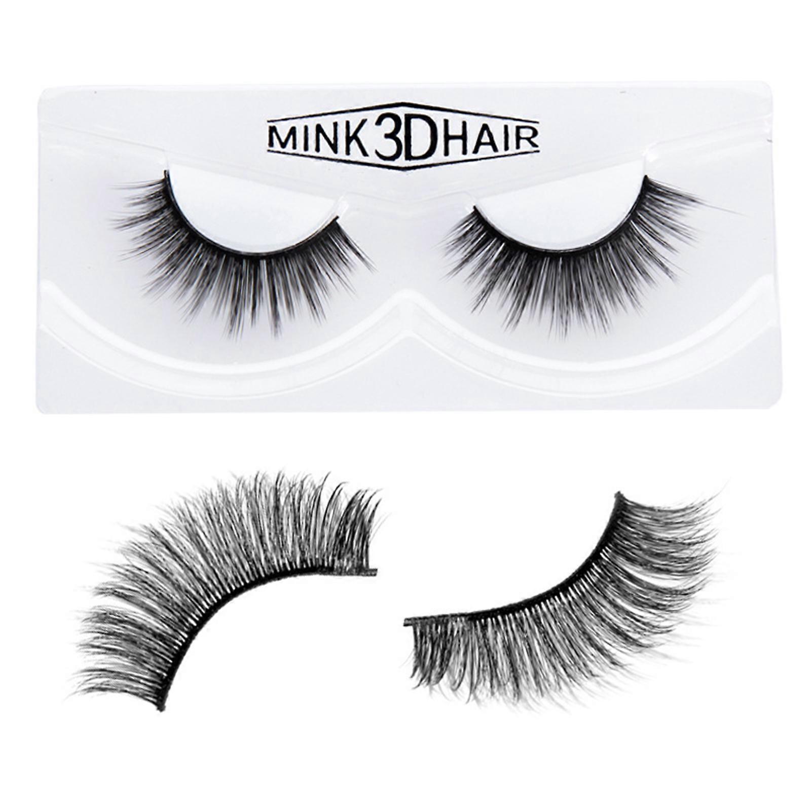 New Arrive 3D three-dimensional thick mink hair curling soft slender false eyelashes