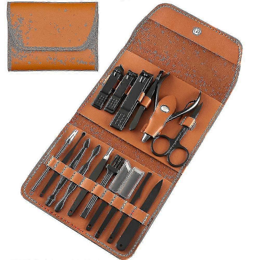 Professional Manicure Set, 16 Pieces Pedicure Kit Nail Clipper Set