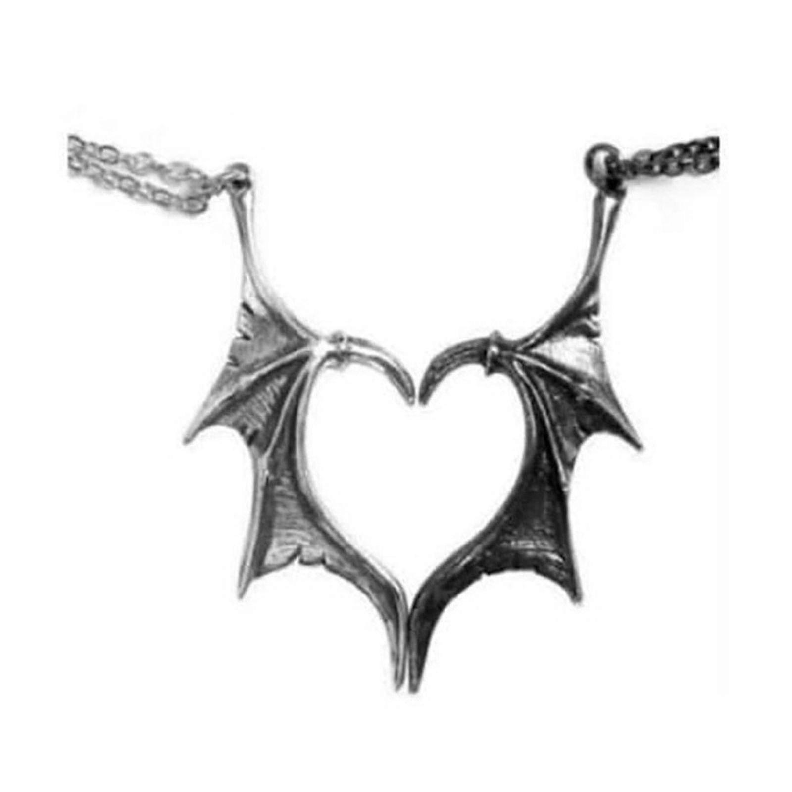2pièces / set Demon Wing Pendentif Collier Pour Couple